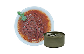 Tuna red minced meat soup can